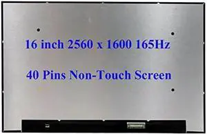 NUOLAISUN Replacement 165HZ 16.0" 2.5K Laptop LCD Screen NE160QDM-NY1 V8.0 fit MNG007DA1-1/MNG007DA1-8