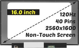 MNG007DA1-2 MNG007DA1-J Replacement for Lenovo ideapad 5 Pro 16IHU6 16ACH6 16IAH7 16ARH7 Type 82L9 82L5 82SK 82SN 2560x1600 16.0" 40 Pins 120Hz LCD Screen Display Panel (for Non-Touch Screen Only)