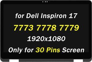 NUOLAISUN Replacement for Dell Inspiron 17 7773 7778 7779 LCD Display 17.3" FHD 1920X1080 LCD LED Touch Screen Digitizer Assembly with Bezel