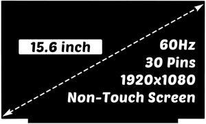NUOLAISUN Replacement for ASUS VivoBook 15 X512 X512D X512DA F512 F512JA X515 E510 F515 F515EA F515EP FHD 1920X1080 15.6 inch 30 Pins 60Hz LED LCD Screen Display Panel (for Non-Touch Screen Only)
