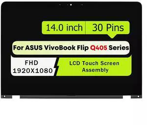 NUOLAISUN For ASUS Q405UA-BI5T10 Q405UA-BI5T5 Q405UA-BI5T7 FHD LCD Touch Screen Assembly