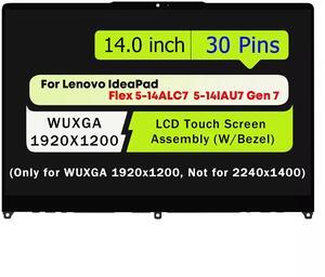 NUOLAISUN14.0" Replacement for Lenovo IdeaPad Flex 5 14IRU8 82Y0 1920X1200 30 Pins LCD Touch Screen + Bezel Digitizer Assembly
