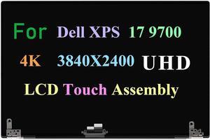 NUOLAISUNReplacement Laptop Screen for Dell XPS 17 9700 9710 7JXK8 07JXK8 TC03-TVD8G 0TVD8G TB02-TVD8G Series LCD Screen Touch Assembly 17inch 3840X2400 UHD 4K(Silver)