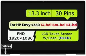 NUOLAISUN LCD Touch Screen Digitizer Assembly W/Bezel FHD for HP Envy X360 13m-bd0023dx