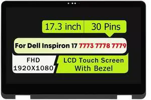NUOLAISUN 21T4H 021T4H For Dell Inspiron 17 7773 FHD LCD Touch Screen Digitizer Assembly