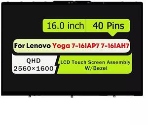 NUOLAISUN QHD 2.5K For Lenovo Yoga 7-16IAH7 82UF LCD Display Touch Screen Assembly W/Bezel