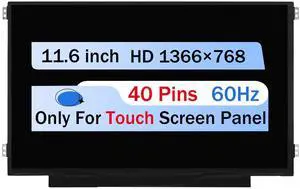 NUOLAISUN B116XAK01.2 B116XAK01.1 11.6" Laptop Lcd Touch Screen HD NV116WHM-T01 40 Pin New