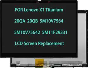 NUOLAISUN 5M10V75642 5M11F29331 5M10V75641 13.5" Screen Replacement for Lenovo X1 Titanium 20QA 20QB LCD Touch Screen Display Digitizer Assembly QHD