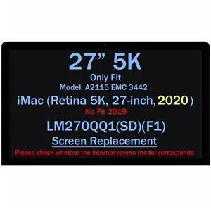 NUOLAISUN LM270QQ1 (SD) (F1) for iMac 27" A2115 2020 EMC 3442 5K LCD Display Screen Panel