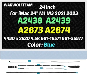 Compatible with iMac A2438 A2439 A2873 A2874 M1 M3 2021 2023 All in One Retina EMC 3663 3664 8206 8207 24" 4.5K LCD Display Screen Assembly LG204A-215(661-16571 661-35877 Blue) Compatible with iMac A2438 A2439 A2873 A2874 M1 M3 2021 2023 All in One Retina EMC 3663 3664 8206 8207 24" 4.5K LCD Display Screen Assembly LG204A-215(661-16571 661-35877 Blue)