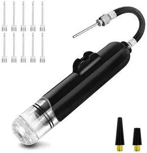 Basketball Ball Pump Air Pump,for Sports Balls with 10Pcs Needles & 2Pcs Nozzles,for Soccer Volleyball Football Balloon