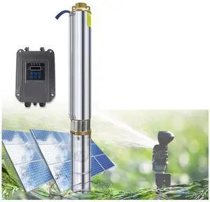 Solar Deep Well Water Pump Home Water Pump Solar Synchronous Motor Brushless Rate 5T/H 50M Head For Agricu ,Easy Operate