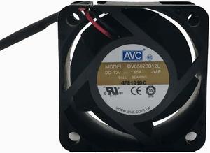 AVC Qihong 5cm 5028 double ball cooling fan 12V 1.65A DV05028B12U  2-wire