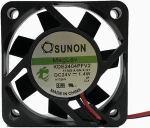 KDE2404PFV2  4010 24V 1.4W jianzhun Sunon 4cm 2-wire silent frequency converter fan