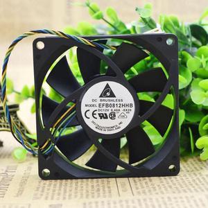 8015 80X80X15MM EFB0812HHB 12V 0.4A four wire pwm intelligent temperature control fan 8 cm