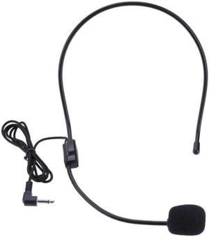 Portable Headset Microphone Wired 3.5mm Jack Condenser with Mic For Loudspeaker For Tour Guide Teaching Lecture Microphone