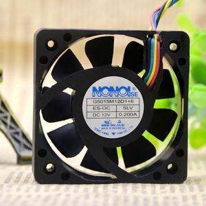 50mm fan For NONOISE G5015M12D1+6 12V 0.2A 50*50*15mm 4pin PWM Car Audio Cooling Fan