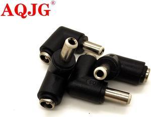 3pcs 5.5*2.1 mm female jack to 5.5*2.5 mm male Plug 90 Degrees DC Power Connector Adapter Laptop