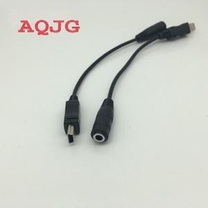 Mini USB Male to 35mm Jack Female Audio Cable Cord for Active Clip Mic Microphone Adapter for GoPro Hero 1 2 3 3 Sports Camera