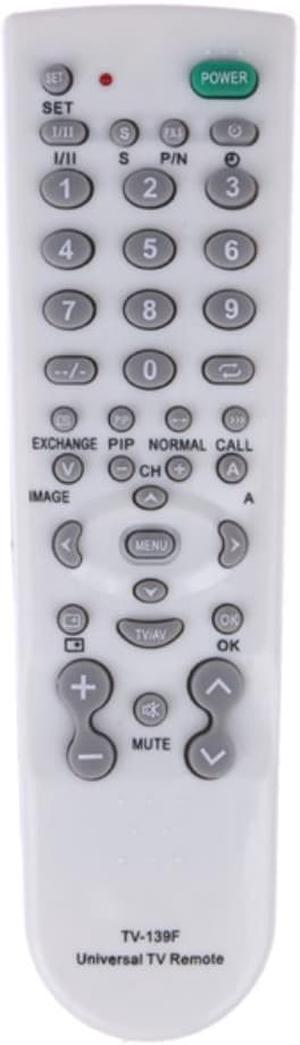 Portable Super Version Universal TV Remote Control Replacement TV Remote Control Unit White For All Most All TV Television