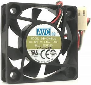 For AVC DS04010B12U 4010 dual ball-bearing 12V 0.14A 4cm 40X40X10MM 5,500RPM 28.18CFM CPU axial cooling fan