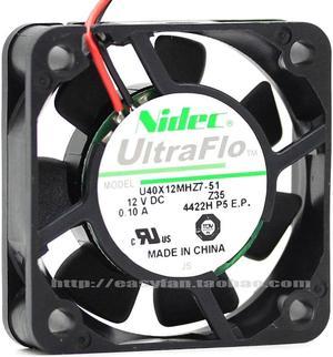 For Nidec U40X12MHZ7-51 DC 12V 0.10A 4CM 4010 axial Cooling fan 40X40X10MM