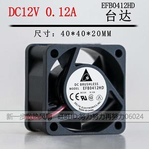 40mm fan Delta 4cm 4020 12V Dual Ball bearing EFB0412HD 1U Server North-South Bridge cooling Fan