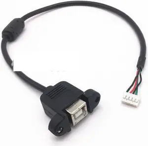 USB Print B female to PH2.0 Terminal 5pin with Mount print female PH2.0/5pin print port motherboard cablet For Motherboard 0.35m