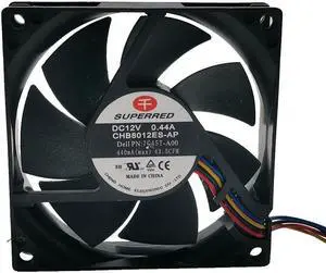 CHB8012ES-AP 8020 8cm 12V 0.44a four wire temperature control PWM high wind chassis CPU fan