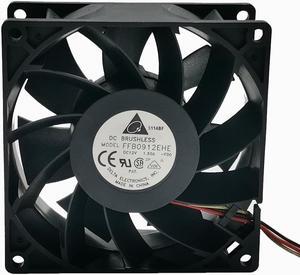 delta 9038 FFB0912EHE  DC 12V 1.5A violent pressurized double ball fan