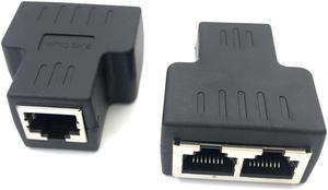 STP UTP Cat6 RJ45 8P8C Stecker Auf Dual RJ45 Splitter Netzwerk Ethernet Patchkabel Adapter AQJG