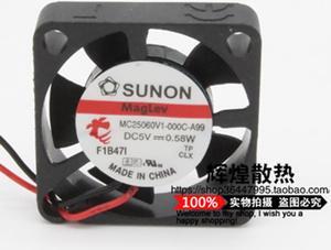 FOR SUNON MC25060V1-000C-F99 MC25060V1-000C-A99 2506 25x25x6mm 25mm 5V 0.58W 3-wire miniature slim cooling fan