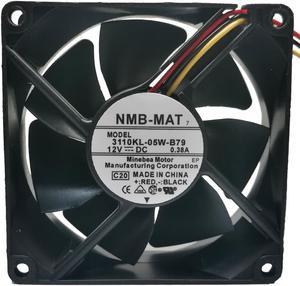 brand NMB 3110kl-04w-b79 DC12V 0.38a Cisco switch three wire 8025 fan