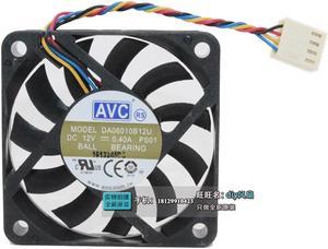 60mm pwm fan slim For AVC DA06010B12U 10mm thickness 6010 12V 0.40A 60 * 60 * 10MM ultra-thin air volume cooling fan