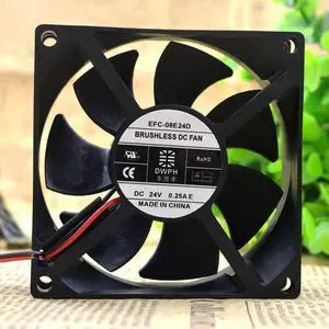 For Dongweifeng EFC-08E24D-E001 24V 0.25A 8025  8 cm inverter fan 80x80x25mm