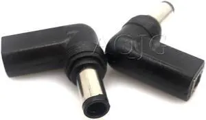 90 degree DC power Adapter Connector Plug DC conversion head jack female 7.4*5.0  plug male With pin 4.5*3.0 mm Female Cable