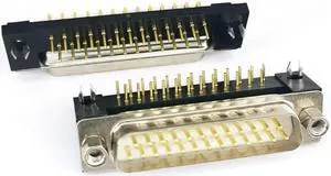 DR25 male head elbow plug board 25-pin welding board plug solid needle 25-core connector DB25 parallel port connector spot