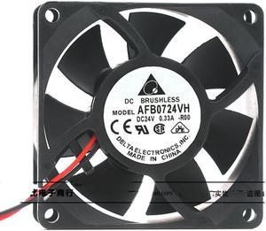 for delta AFB0724VH 7025 24V 0.33A 7CM cm inverter double ball cooling fan