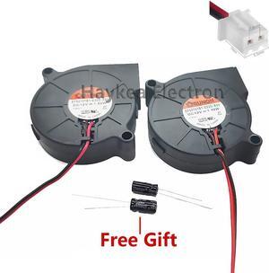 2pcs For Sunon EF50151B1-C02C-A99 5015 12V 1.92W 50*50*15mm Ultra Quiet Humidifier Turbo blower cooling Fan