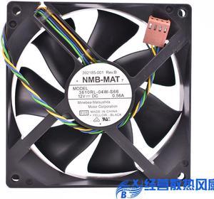 NMB 3610RL-04W-S66 90*90*25 9 cm 12V 0.56A 4 wire temperature control cabinet cooling fan