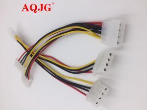 4 Pin Molex Male to 2 ports Molex IDE Female Power Supply Y Splitter Adapter Cable for PC, cooling fan, CD Driver Hard Disk