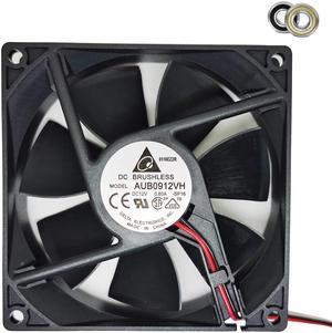 for delta AFB0912VH = AUB0912VH 9225 12V 0.60A 2-wire axial cooling fan Double ball