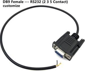 DB9 serial port cable single male and female RS232 connection cable 485 wire 38 pin 9-pin COM port 235 terminal wire 3-core