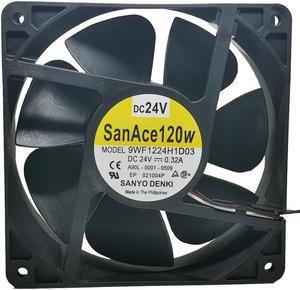 9wf1224h1d03 a90l-0001-0509 Sanyo 24V FANUC three pin fan 3-wire
