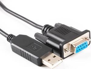 USB to DB9 Female RS232 IOIOI Port Serial Adapter Converter Cable Support Win7/8/10