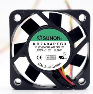 For Sunon KD2404PFB3 DC 24V 0.9W 3-wire 40x40x10mm Server Square fan