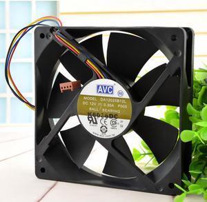 DA12025B12L 120MM 1225 12025 120*120*25MM 12*12*2.5CM Chassis fan with Ball bearing 12V 0.3A 4PIN