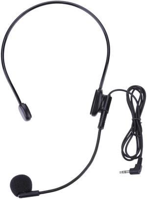 Cable Head-mounted Headset Microphone Flexible Wired Boom Amplifie