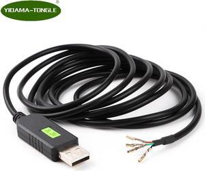 usb ttl uart 3.3v to dubeg 4 way wire core terminated DuPon serial converter ftdi cable