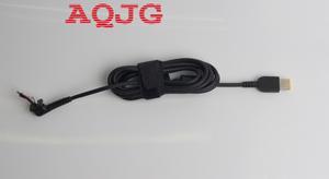 AQJG USB Square yellow pin DC Power Charger Plug Cable connector for lenovo Laptop adapter Square Interface DC cable